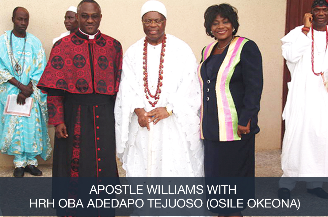 Apostle with Oba Adedapo Tejuoso